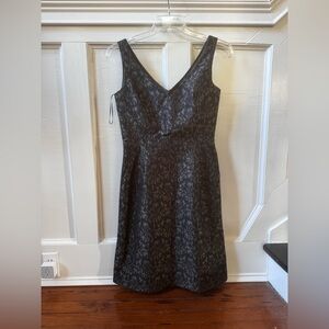 Escada Silk Dress Black Pattern with Pockets size 36